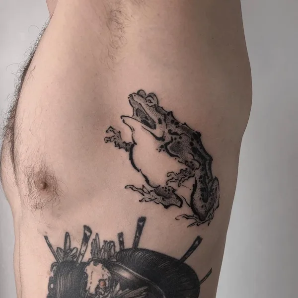 engraving tattoo by Михаил Козлов in Los Angeles