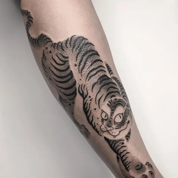 engraving tattoo by Михаил Козлов in Los Angeles