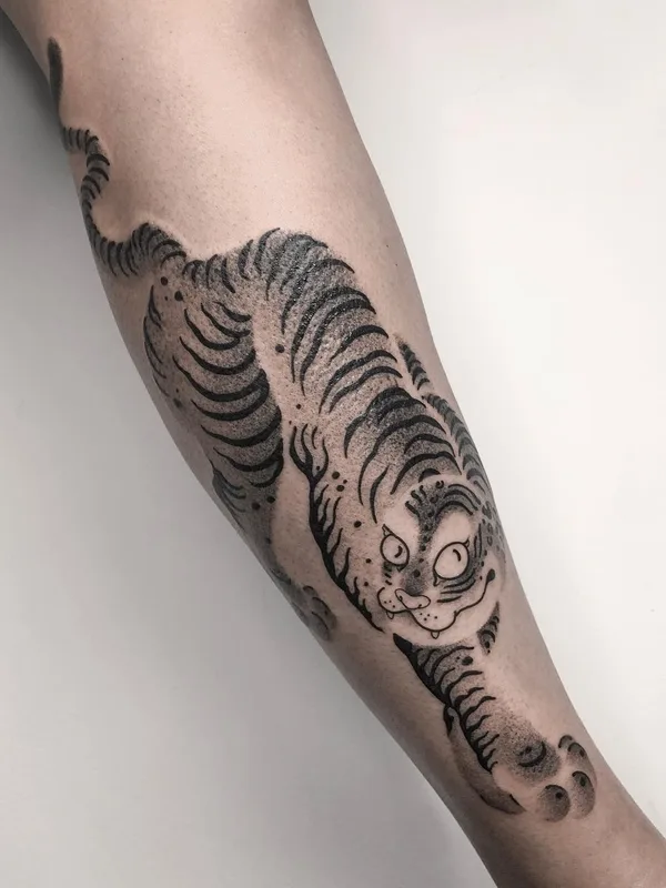 black and grey japanese tattoo auf forearm #40465 | Tätowierer Михаил Козлов