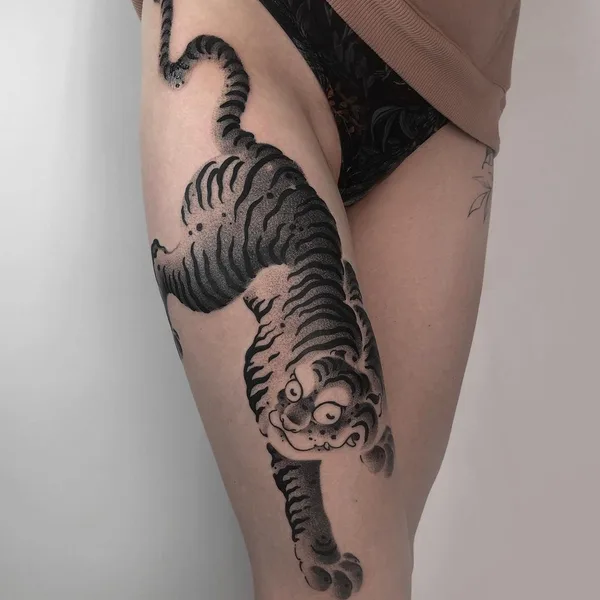 engraving tattoo by Михаил Козлов in Los Angeles