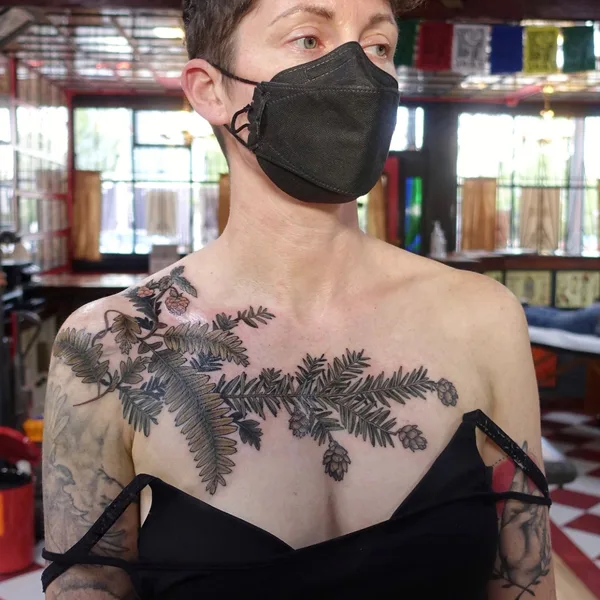 Feminine tattoo by Ольга Некрасова in New York City