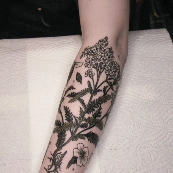 Feminine tattoo by Ольга Некрасова in New York City