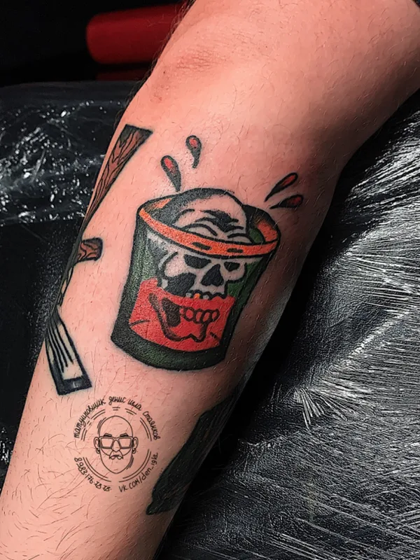 color traditional tatouage sur forearm #55306 | Artiste tatoueur Денис Игла-Стоянков