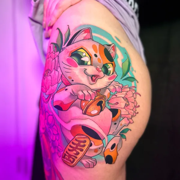 Illustrative tattoo by Стася MINTFOX in Minsk