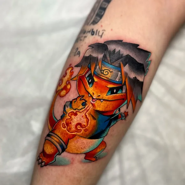Illustrative tattoo by Стася MINTFOX in Minsk