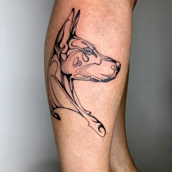 Linework tattoo by Alena Fares in Moscow