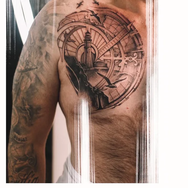 Linework tattoo by Alena Fares in Moscow