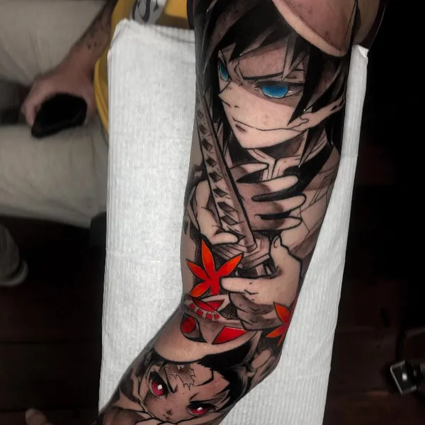 Anime tattoo by Amorim Tattoo Geek in São Paulo
