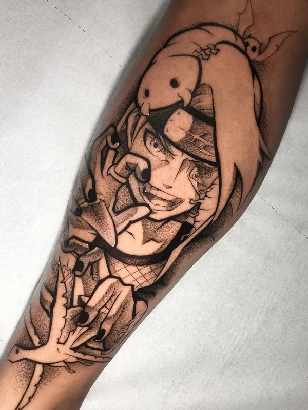 black and grey anime Tatuagem em forearm #55849 | Tatuador Amorim Tattoo Geek