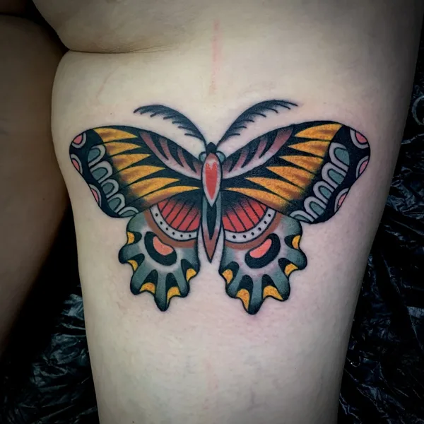 Traditional tattoo by Stef Bastián in Barcelona
