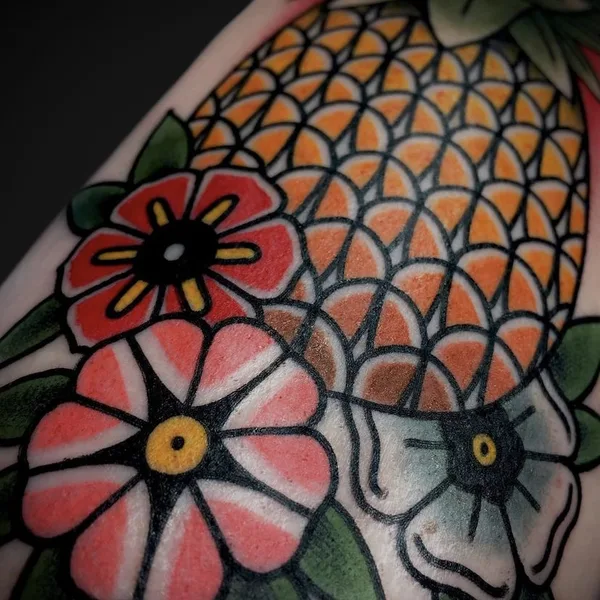 Traditional tattoo by Stef Bastián in Barcelona
