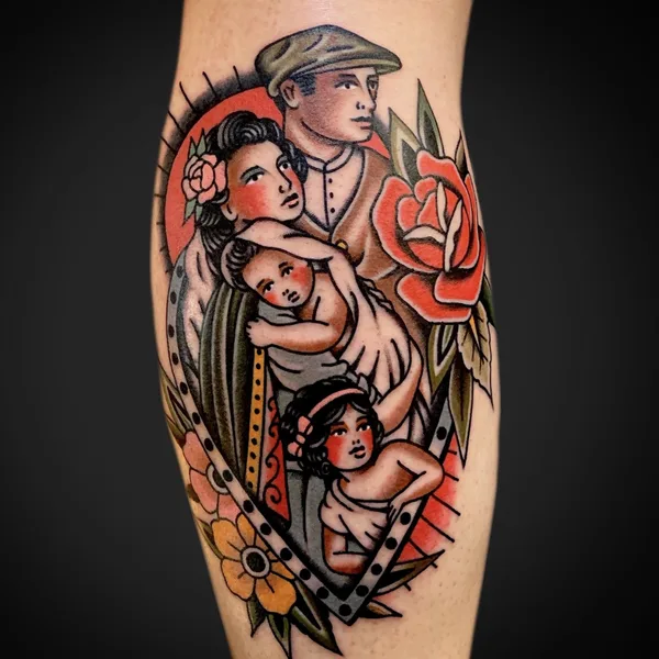 Traditional tattoo by Stef Bastián in Barcelona