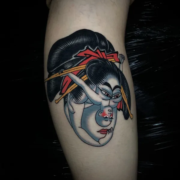 Traditional tattoo by Stef Bastián in Barcelona