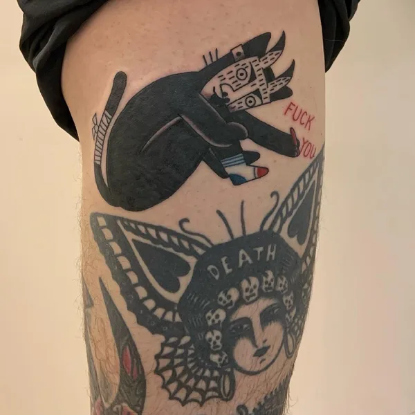 Traditional tattoo by Denxku in Moscow