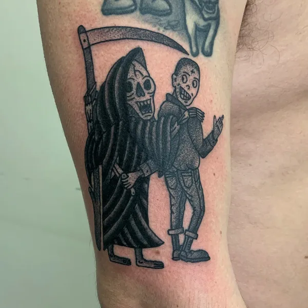 Traditional tattoo by Denxku in Moscow