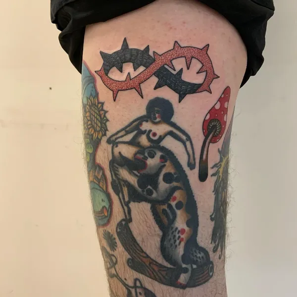 Traditional tattoo by Denxku in Moscow