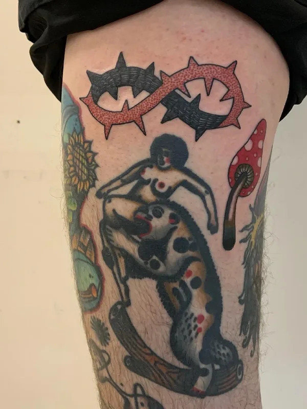 Traditional tattoo by Denxku in Moscow