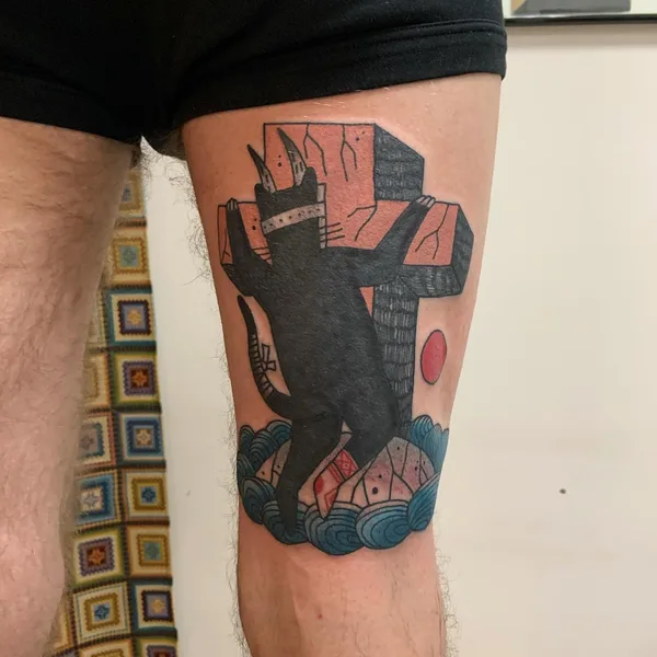 Traditional tattoo by Denxku in Moscow