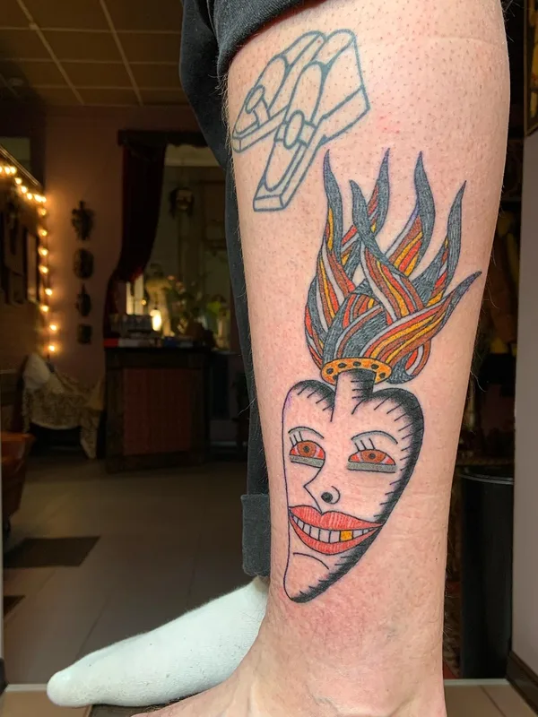 Traditional tattoo by Denxku in Moscow