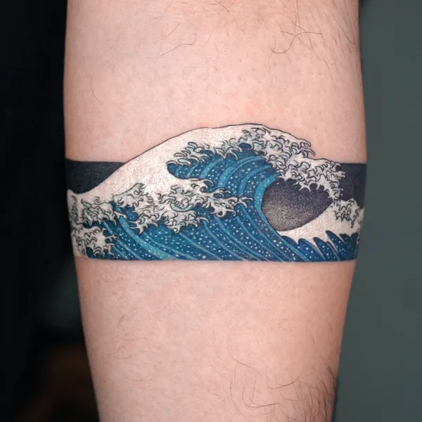 Illustrative tattoo by EQ tattoo in Seoul