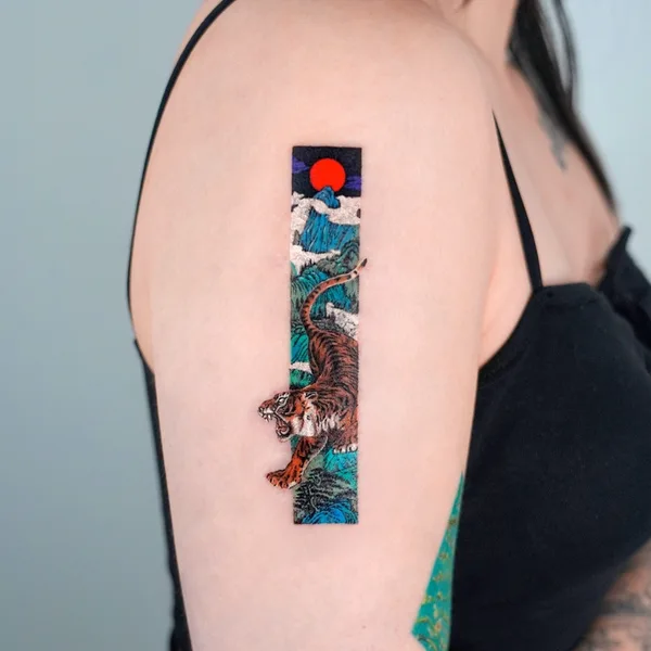 Illustrative tattoo by EQ tattoo in Seoul