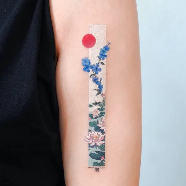 Illustrative tattoo by EQ tattoo in Seoul