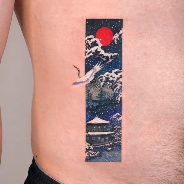 Illustrative tattoo by EQ tattoo in Seoul