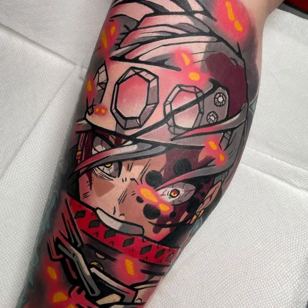 Anime tattoo by Chris House in Tyrone