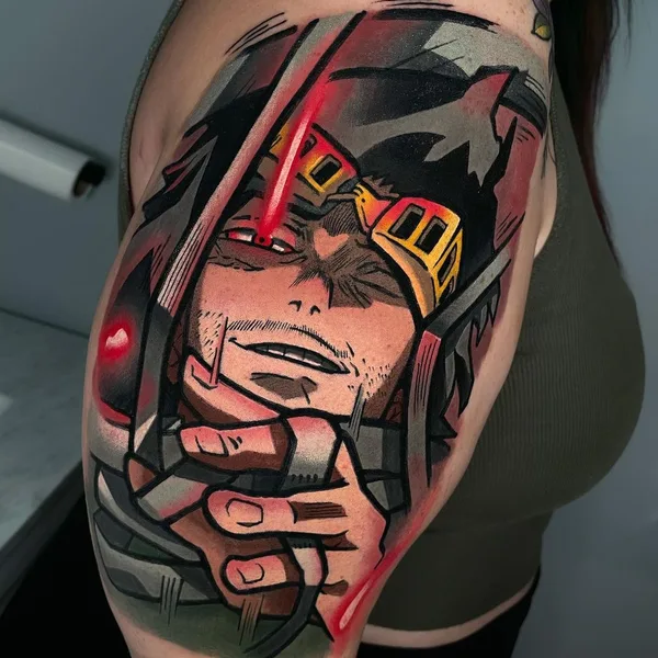 Anime tattoo by Chris House in Tyrone