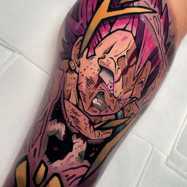 Anime tattoo by Chris House in Tyrone