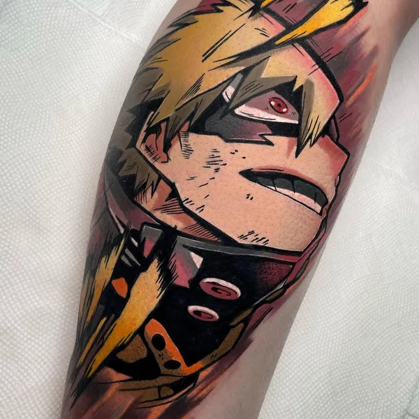 Anime tattoo by Chris House in Tyrone