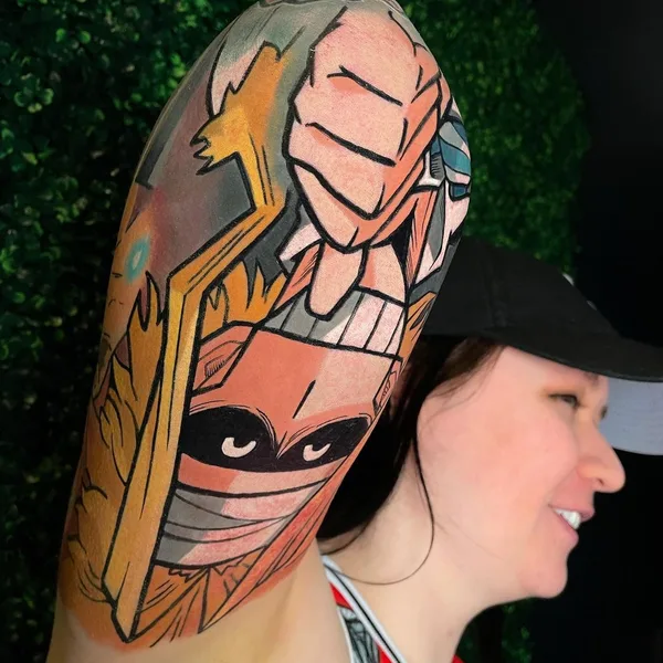 Anime tattoo by Chris House in Tyrone