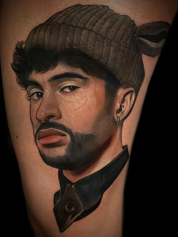 male black and grey realism татуировка на thigh #58219 | Тату мастер Gerardo Valerio
