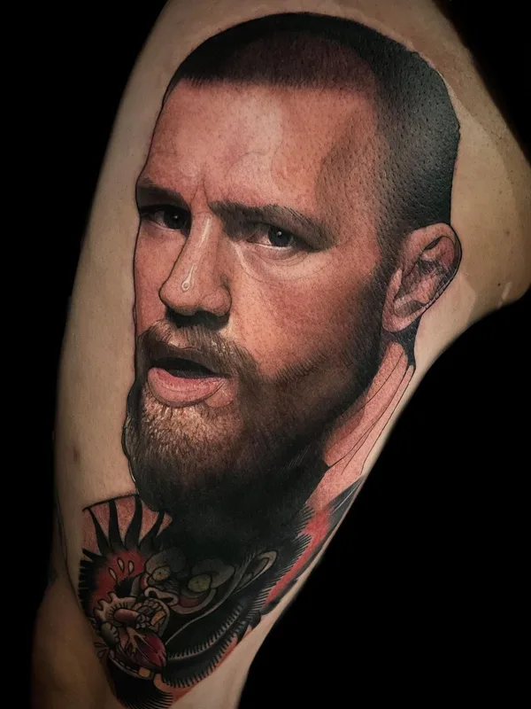 male color realism татуировка на bicep #58225 | Тату мастер Gerardo Valerio