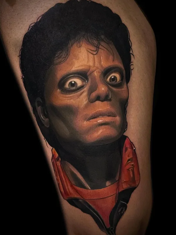 color realism татуировка на thigh #58217 | Тату мастер Gerardo Valerio