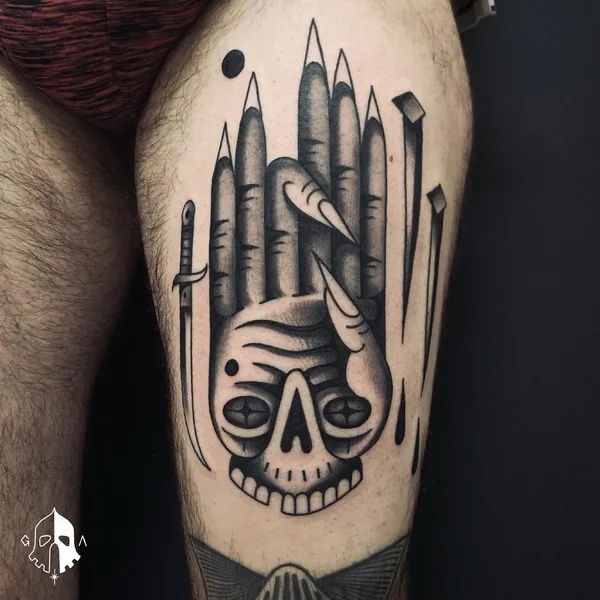 Author's Style tattoo by Grim Antihero in Fribourg