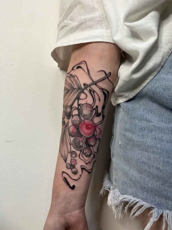 color illustrative Tatuaggio su forearm #72744 | Tatuatore Татьяна Гущина