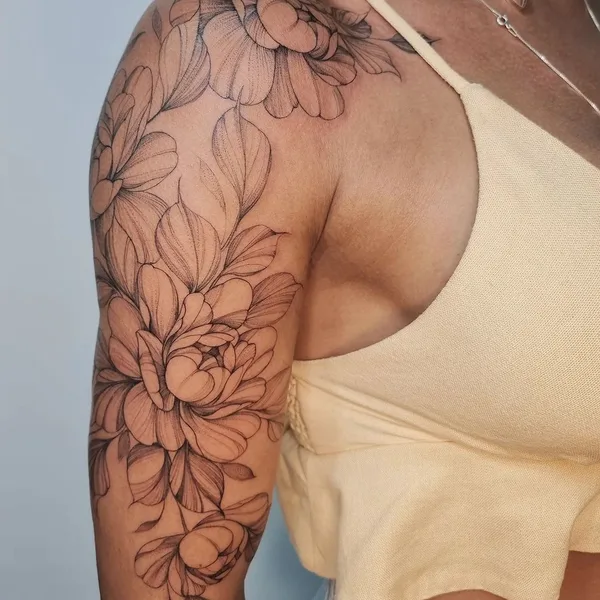 Fine Line tattoo by Karol Dias in São Paulo