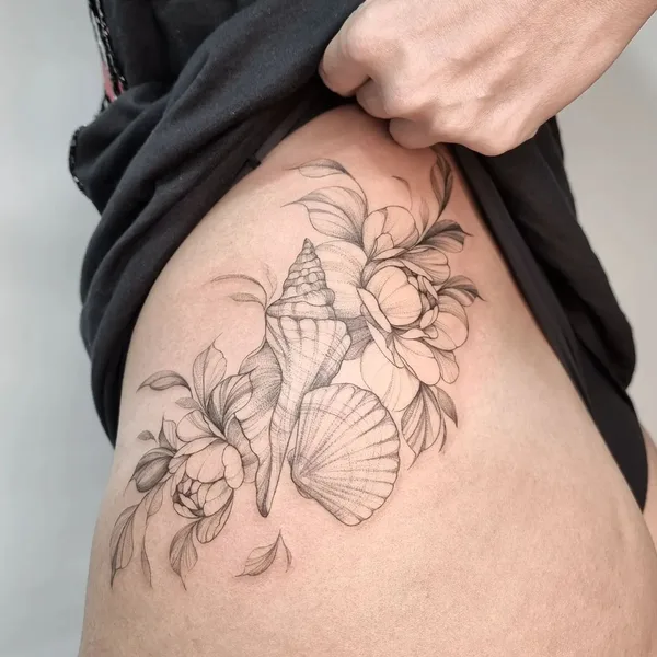 Fine Line tattoo by Karol Dias in São Paulo