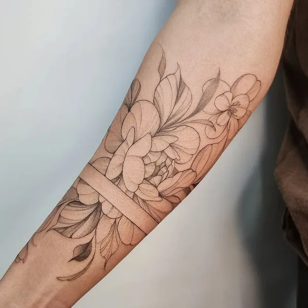 Fine Line tattoo by Karol Dias in São Paulo