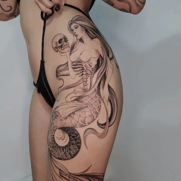 Fine Line tattoo by Karol Dias in São Paulo