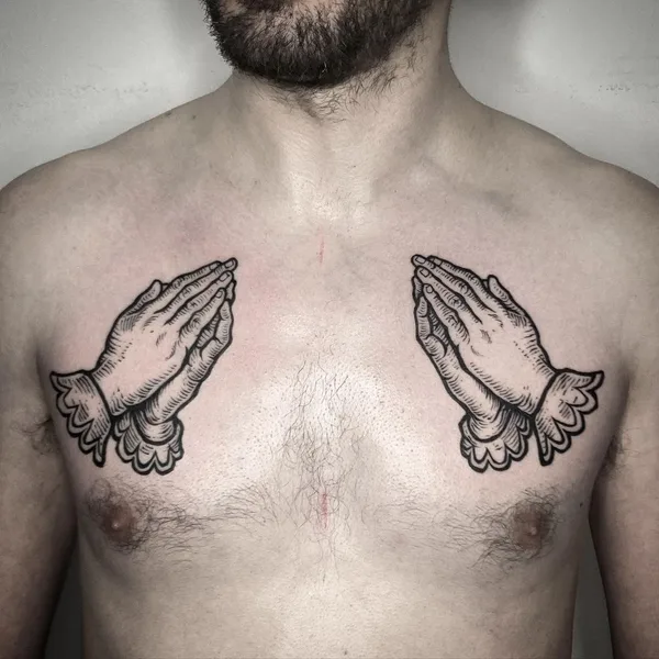 Graphic tattoo by Zuza Gałuszka in Wrocław