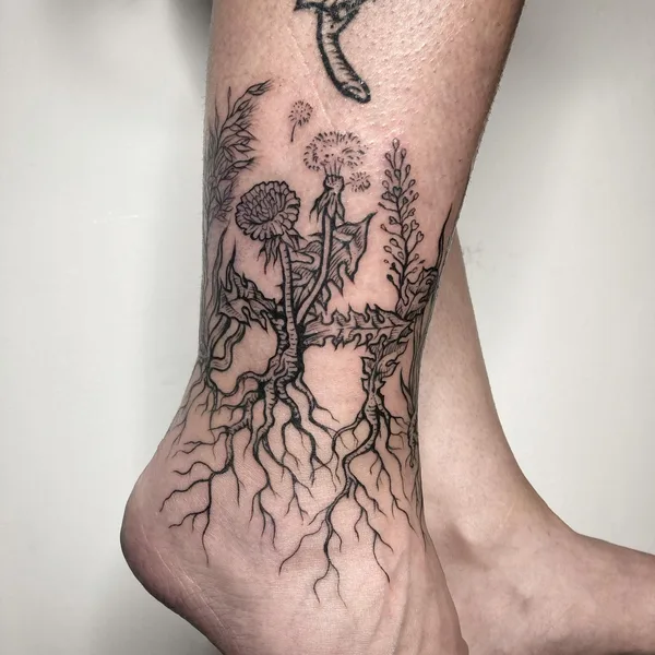 Graphic tattoo by Zuza Gałuszka in Wrocław