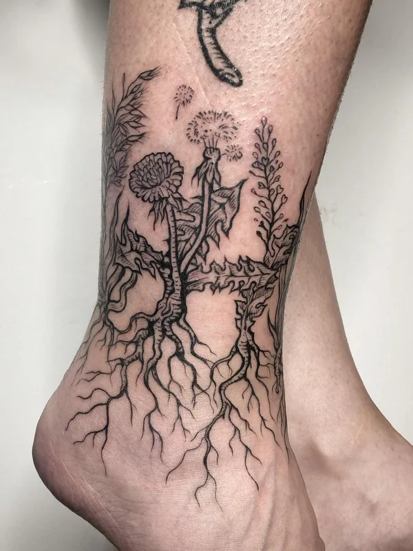 Graphic tattoo by Zuza Gałuszka in Wrocław