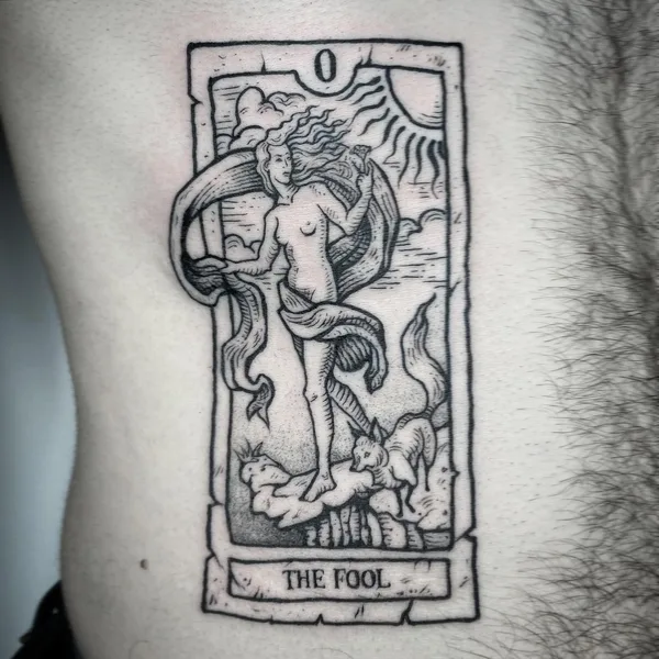 Graphic tattoo by Zuza Gałuszka in Wrocław