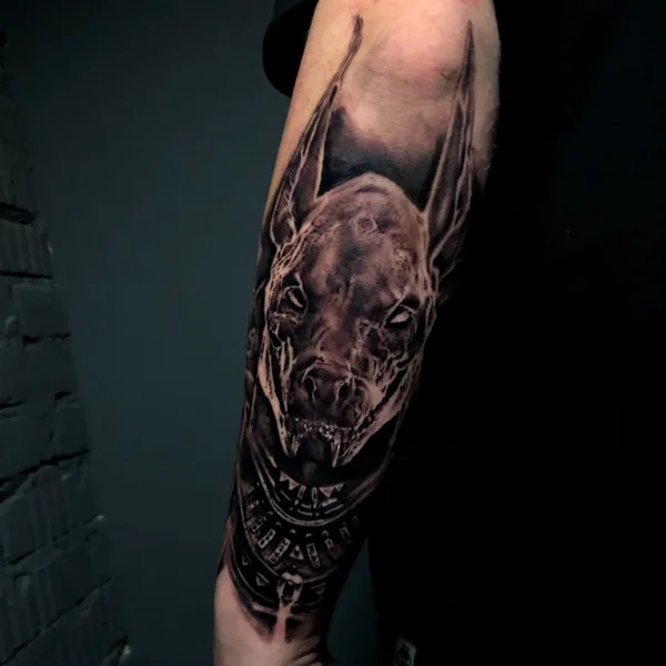 Trash Polka tattoo by Dmitri Sadchikov in Moscow