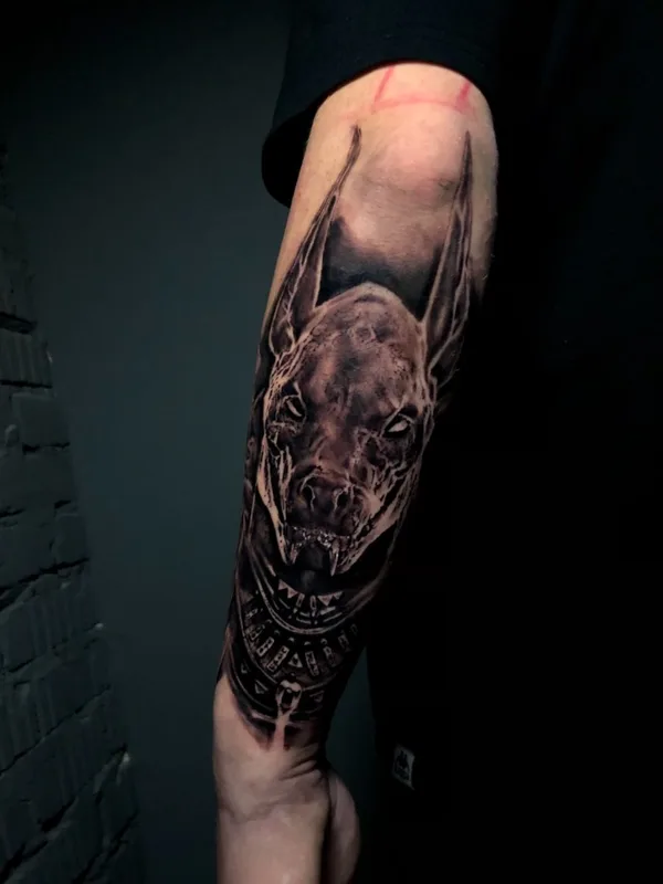 black and grey black and grey татуировка на forearm #42636 | Тату мастер Dmitri Sadchikov