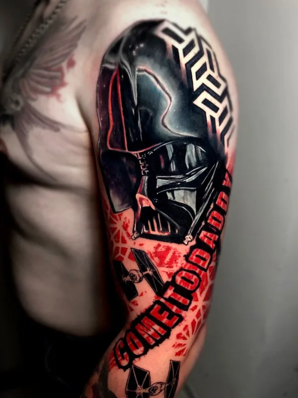 male color realism татуировка на full sleeve #42645 | Тату мастер Dmitri Sadchikov