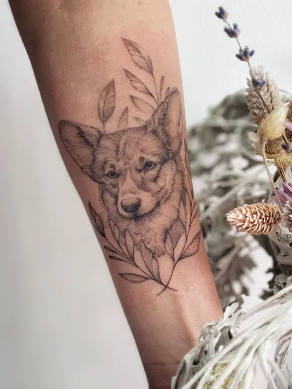 black and grey fineline татуировка на forearm #42670 | Тату мастер Кристина Мицкуте
