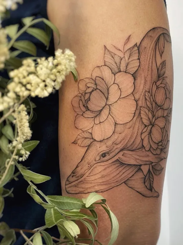 black and grey fineline татуировка на forearm #42672 | Тату мастер Кристина Мицкуте